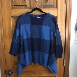 Gingam Peplum Sweater